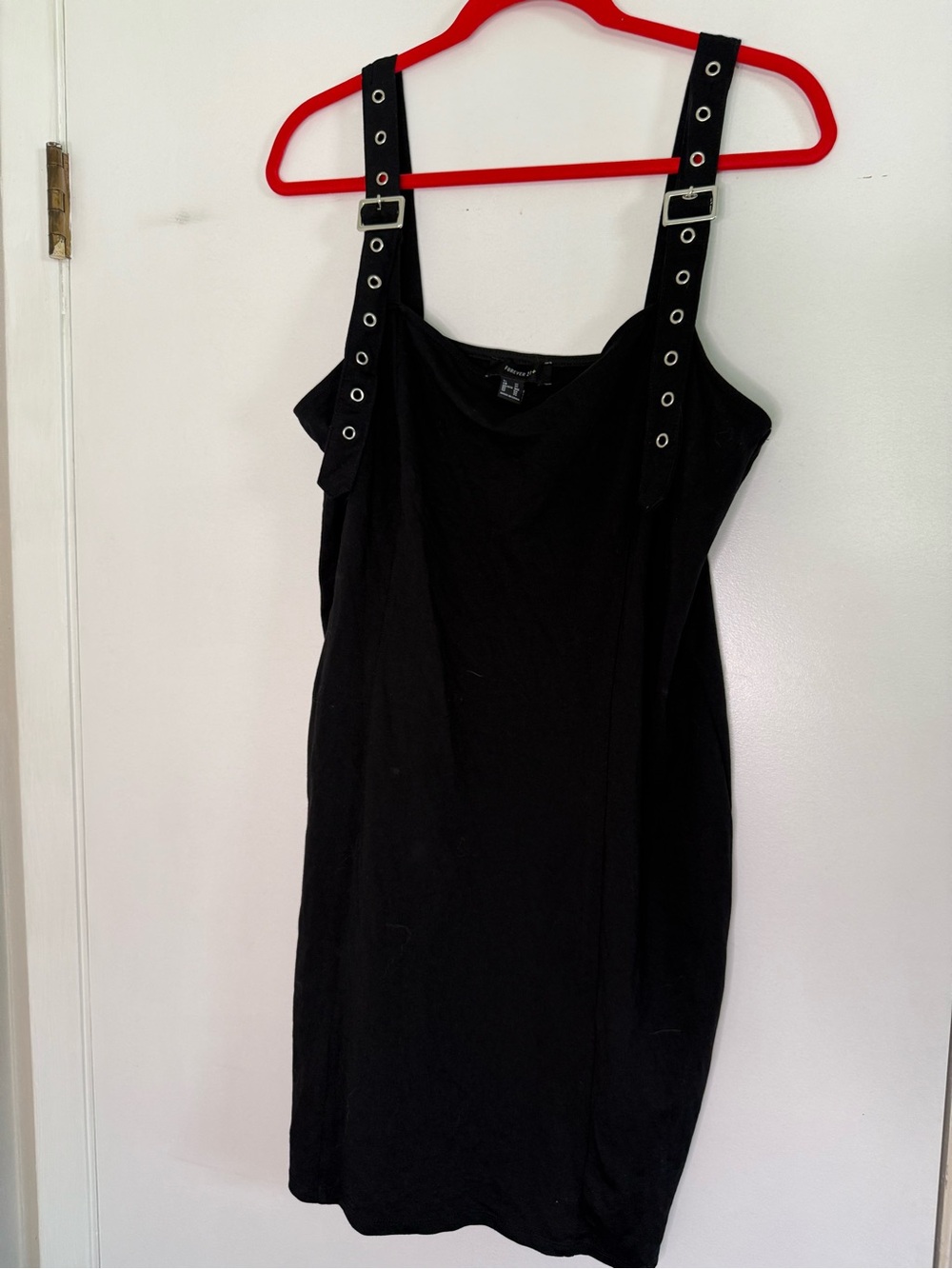 Forever 21+ Black Mini Dress with adjustable straps - 3X